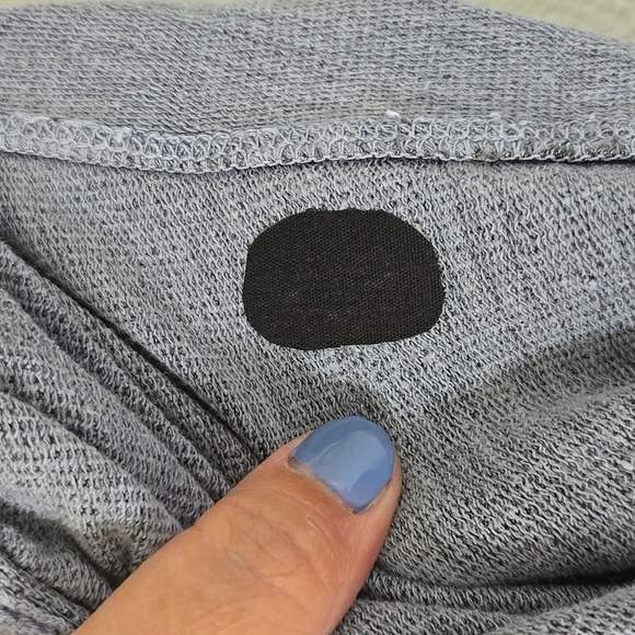 Sundry Oversized Raw Hem Gray Pullover Sweatshirt XL Size 4 - Picture 11 of 11